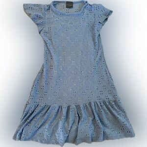 Olivia Rae of New York Sky Blue Eyelet Dress.  Womens XS. Like new.